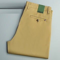 Style Thin Casual Pants Mens Straight Black Khaki Pants Trousers
