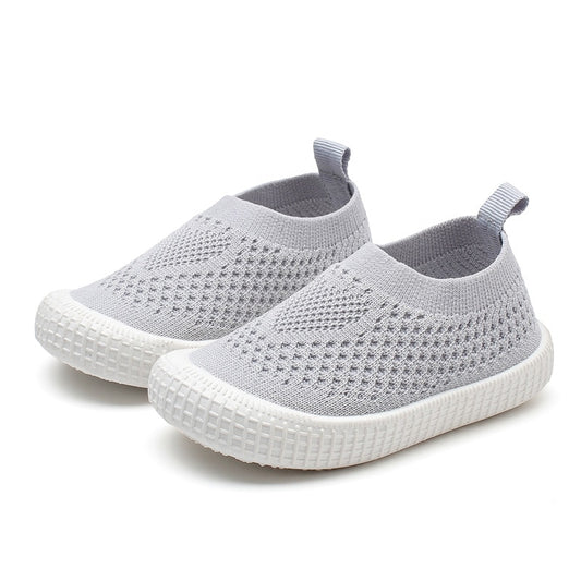 Children Casual Shoes Kids Sneakers Candy Soft Stretch Fabric Breathable