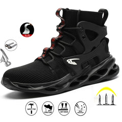Men Winter Safety Boots Are Light and Comfortable Steel Toe Cap Anti-piercing
