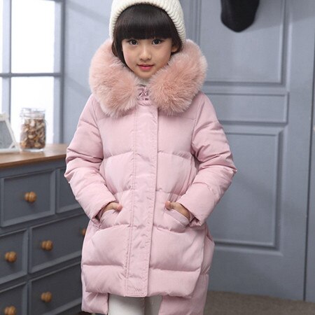 Fashion Children Down Jacket Russia Winter Jacket For Girls Thick Duck Down