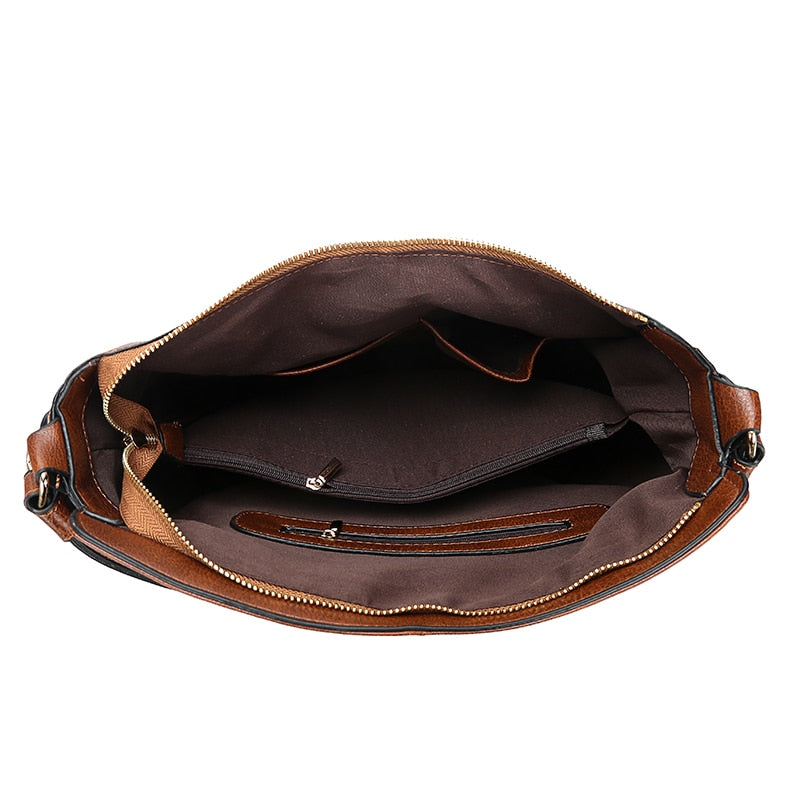 Leather Women Handbags Female Leisure Shoulder Bags