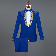 Tuxedo for Mens: Red Diamond Floral Men Suits for Wedding Mens Suits 3 Piece