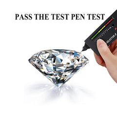 Classic Ring 3ct Pink Moissanite VVS 9MM Diamond Tested 100%