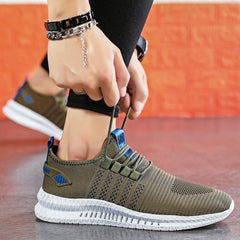 Sneakers Men Summer Breathable Shoes For Men Big Size Black White Casual