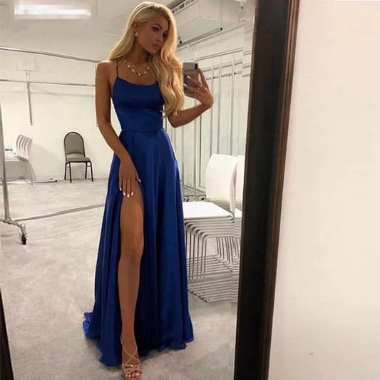 Prom Dresses Elegant Women Party Night Formal Long Evening Dress Spaghetti