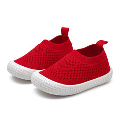 Children Casual Shoes Kids Sneakers Candy Soft Stretch Fabric Breathable