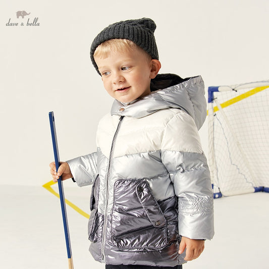 dave bella winter baby boys 24M-13Y fashion carton hooded down