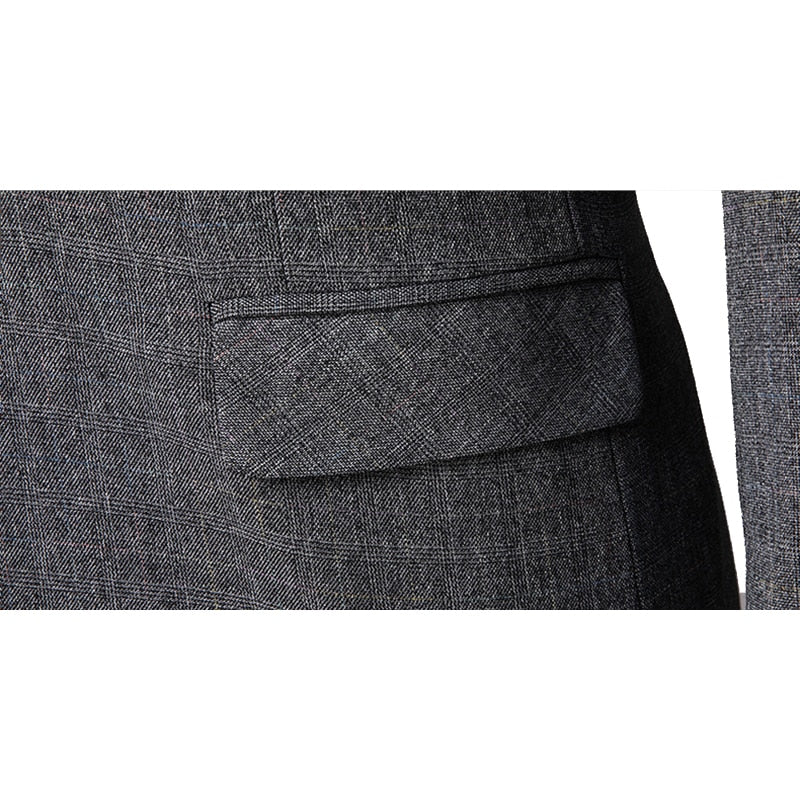 Tuxedo for Mens: Shenrun Men Suits Spring Autumn Business Formal Casual 3 Pieces Suit