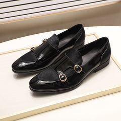 Mens Wedding Loafers Gentlemen Banquet Party Dress Shoes