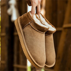 Nature wool real fur mini ankle winter Casual women snow boots