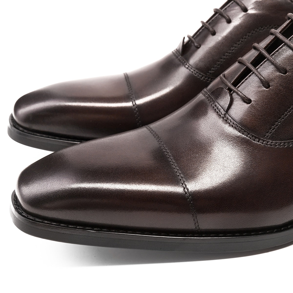 Hanmce high quality luxury oxford shoes 3 color real leather men shoes