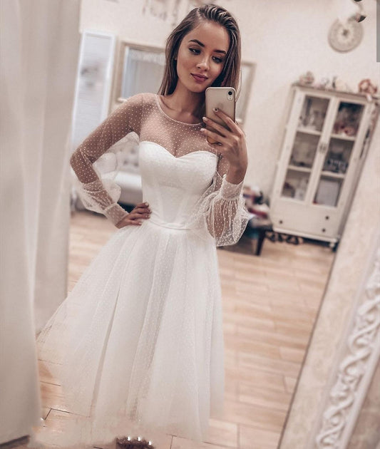 Homecoming Dresses: Long Sleeves Evening Dress Prom Party