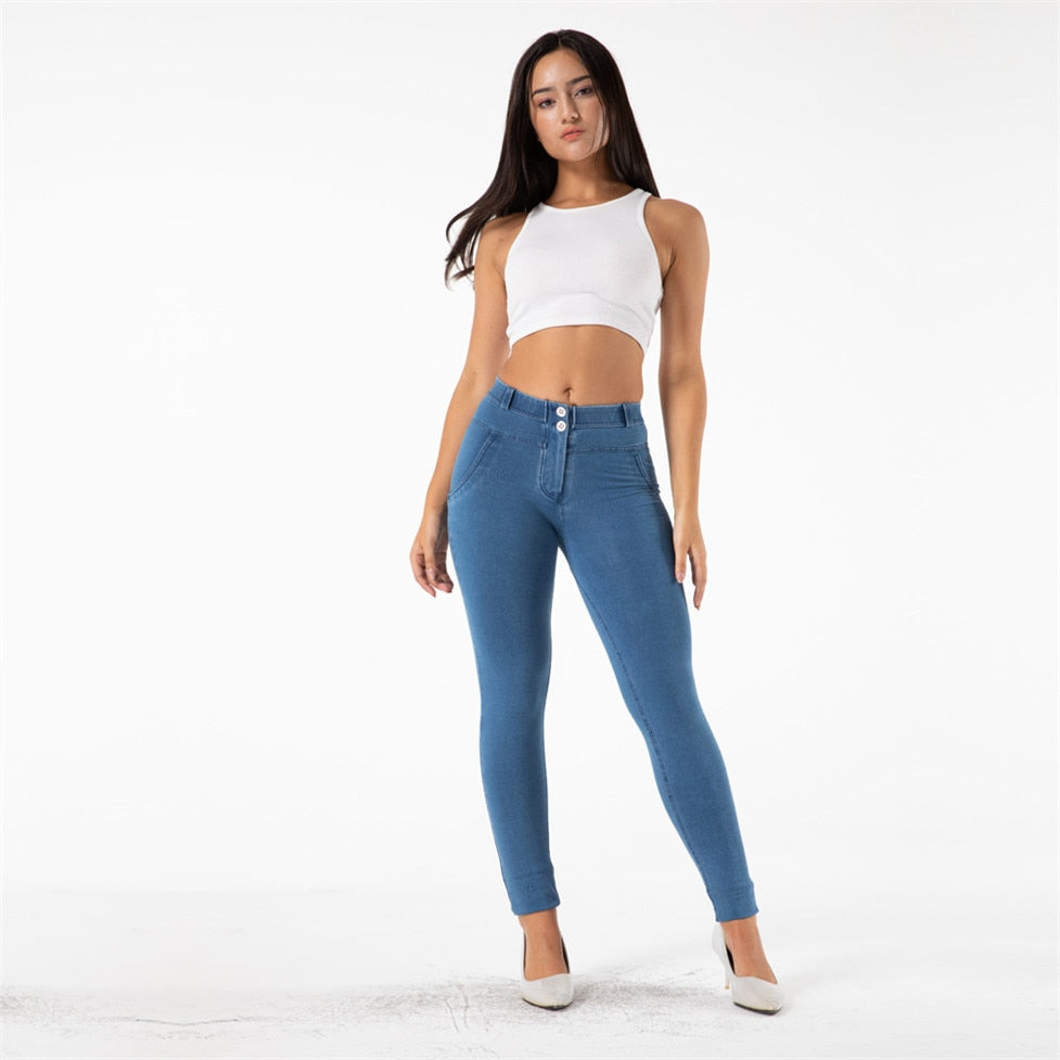 Lift Jeans Stretch Shapewear For Women Tight Colombians Vintage Jeans High Elasticity