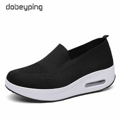 Spring Autumn Women Swing Shoes Mesh Women's Loafers Flat Platforms Female