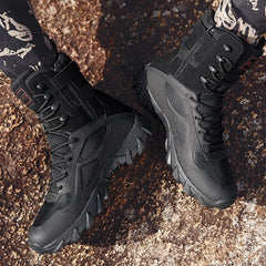 Men High Quality Brand Military Leather Boots Special Force Tactical Desert