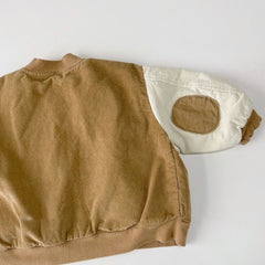 Fashion Baby Girl Boy Corduroy Jacket Infant Toddler Child Bomber Coat Blazer