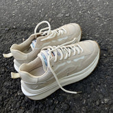 Flats Sneakers Women Shoes Natural Genuine Leather Flat Platform