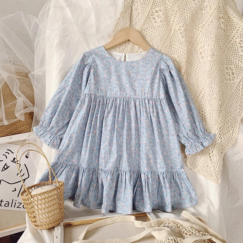 Girls Dress Autumn Children Dresses Palace Style Baby Kids Toddler