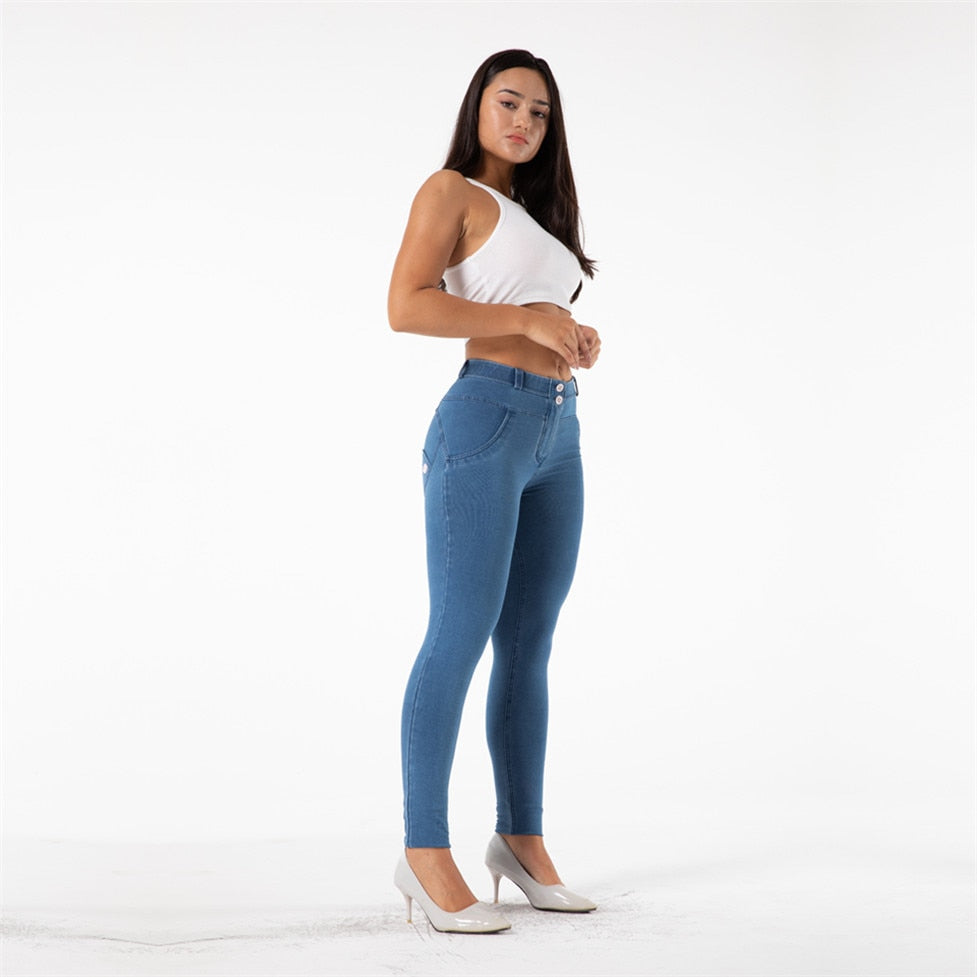 Melody Jeans for Girls Denim Jeggings 4 Colors Skinny Denim Woman Jeans