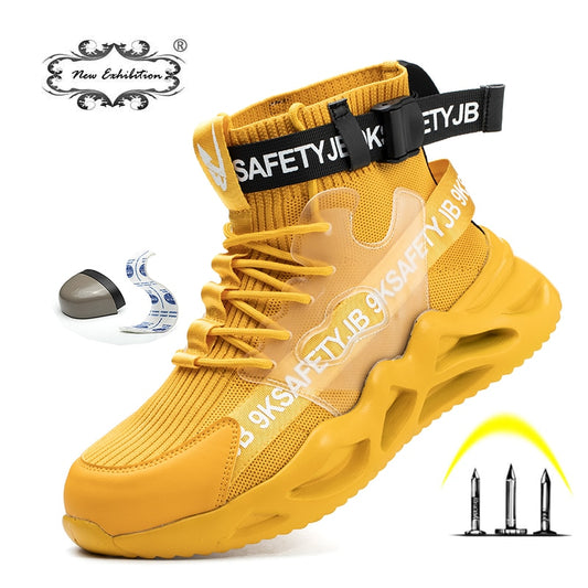 Work Safety Shoes Indestructible Puncture-Proof Work Boots