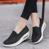 Spring Autumn Women Swing Shoes Mesh Women's Loafers Flat Platforms Female
