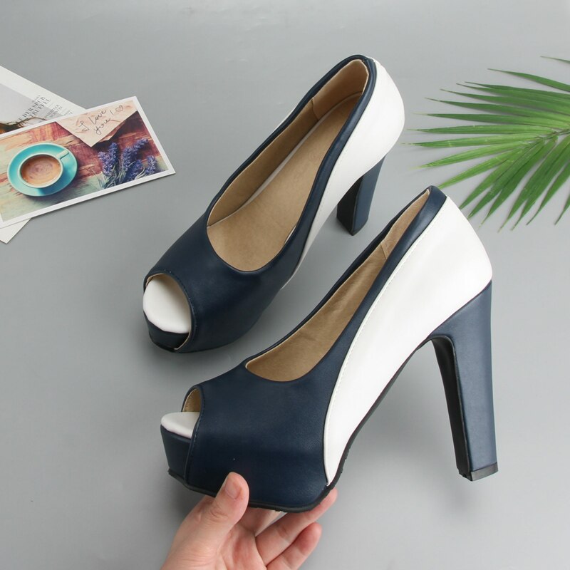 High Heels Shoes Women Platform Spike High Heel Office Lady Shoes