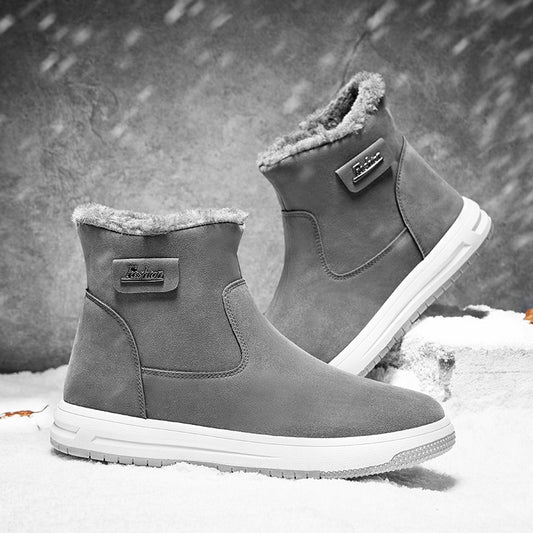 Winter Men Boots Plush Warm Snow Boots for Men Sneakers Fashion Ankle Man