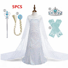 Dress for Girls Kids Christmas Dress Halloween Cosplay Costume