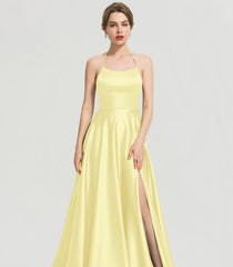 Evening wear Dresses: Long Prom Dresses Green Evening Dress Satin Prom Gowns