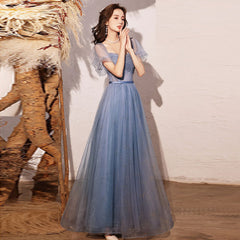 Homecoming Dresses: Square Collar Prom Dresses A-line Floor Length Gowns