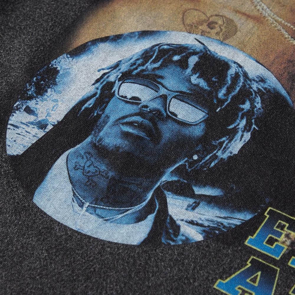 Mens T-shirt Streetwear Vintage Washed Lil Uzi Vert Graphics T-shirt