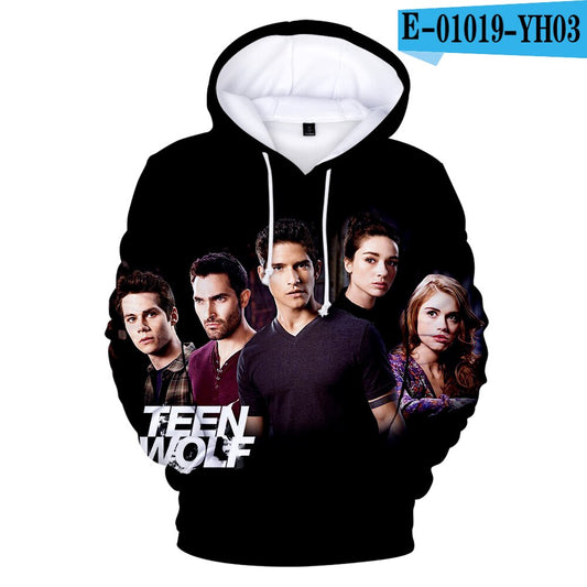 TV Series TEEN WOLF Hoodies Printed Sweatshirt Scott Mccall