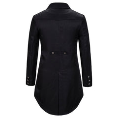 Gothic Victorian Tailcoat Jacket Men Steampunk Medieval Cosplay Costume Male
