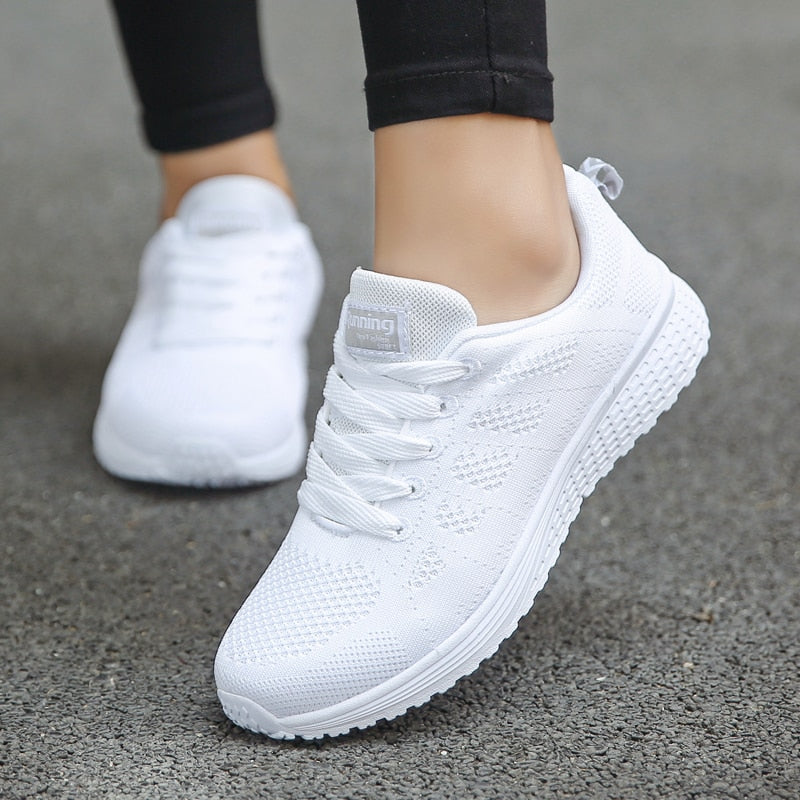 Fashion Tennis Shoes for Women Trainers Shoes Casual Flats Female Light