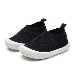 Children Casual Shoes Kids Sneakers Candy Soft Stretch Fabric Breathable
