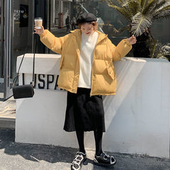 Women Short Jacket Winter Thick Hooded Cotton Padded Coats