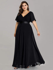 Evening wear Dresses: Women Plus Size Evening Dresses Long Elegant