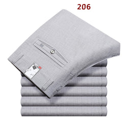 Spring summer Suit Pants For Men Loose Men Dress Pants Classic Straight Formal Mens