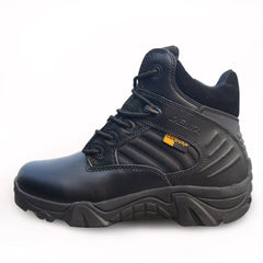 Spring Men Military Boots Genuine Cow Leather Waterproof Tactical Desert