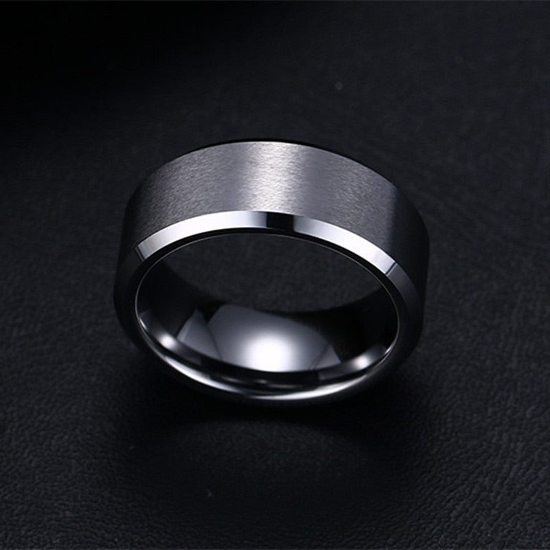 Fashion Charm Jewelry ring men stainless steel Black Rings For Women