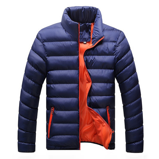 Winter Jacket Men Fashion Stand Collar Male Parka Jacket Mens