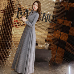 Evening wear Dresses: Women Long Sleeve Evening Gowns Celebrity Dress