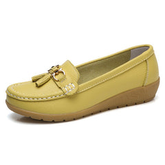 Women Shoes Spring Autumn Cow Leather Flats Women Footwear