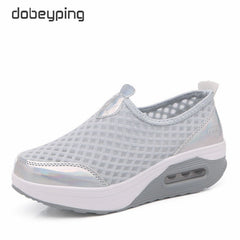 Spring Autumn Casual Women Shoes Air Mesh Women's Flats Shoe Flat Platform