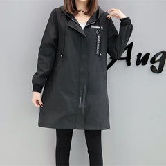 Trench Coat Womens Spring Autumn Hoodies Tops Slim Students Baseball