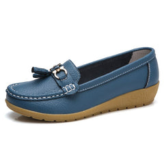Women Shoes Spring Autumn Cow Leather Flats Women Footwear
