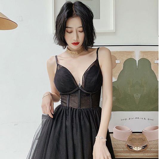 Homecoming Dresses: Prom party dress evening dress soft tulle V-neck