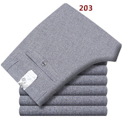 Spring summer Suit Pants For Men Loose Men Dress Pants Classic Straight Formal Mens