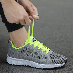 Women Casual Shoes Fashion Breathable Walking Mesh Flat Shoes