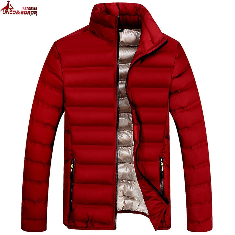 Men`s Windbreaker Motorcycle Winter Jacket Men Parkas And Coats